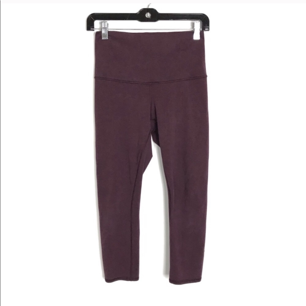 Lululemon High Waisted Wunder Under Crop Leggings